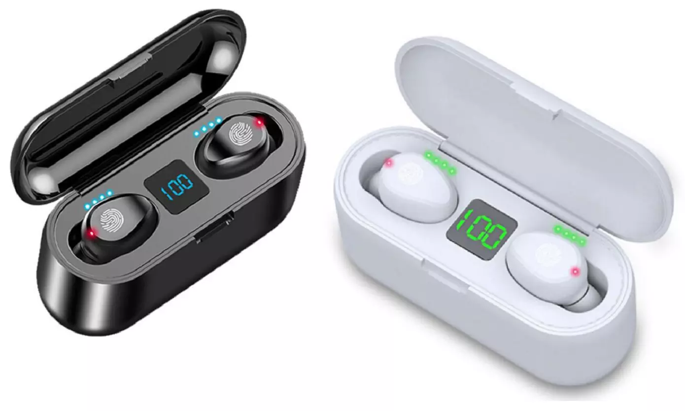 1x oder 2x drahtlose TWS Bluetooth-In-Ear-Kopfhörer in Schwarz oder Weiß - Primary Image