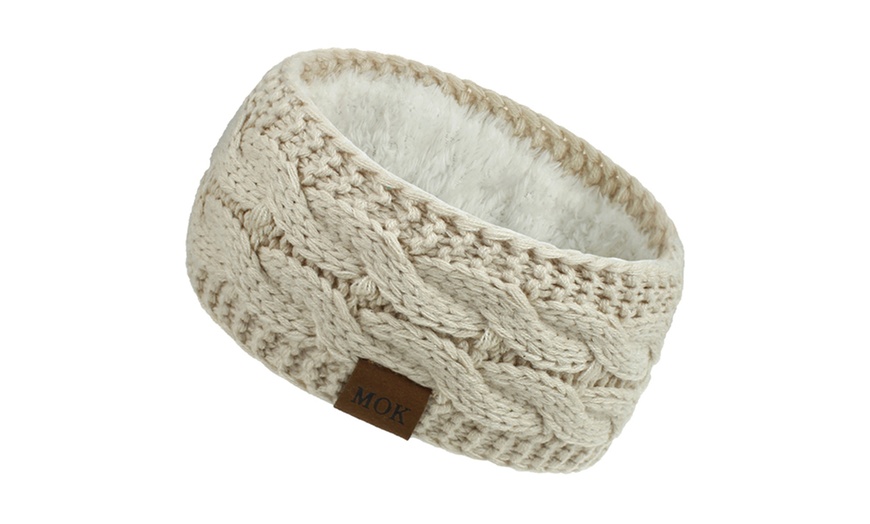 Image 2: Soft Fleece Lined Headband and Ear Warmer