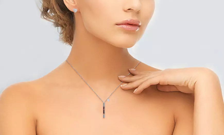 Image 4: Ensemble collier et boucles d'oreilles orné de cristaux Swarovski®