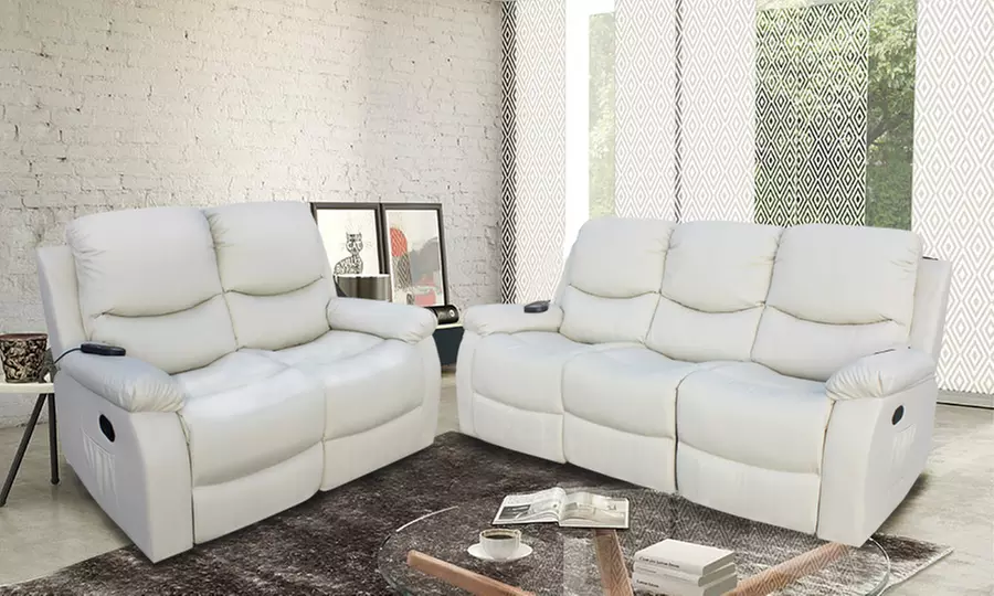 ECO-DE Massage-Sofa ECO-8200 mit 2 oder 3 Sitzplätzen in der Farbe nach Wahl - Primary Image