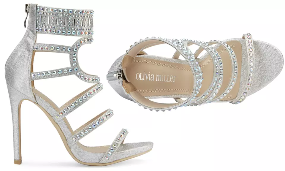 Olivia Miller Women's Pierce Embellished High-Heel Sandals - Image 5