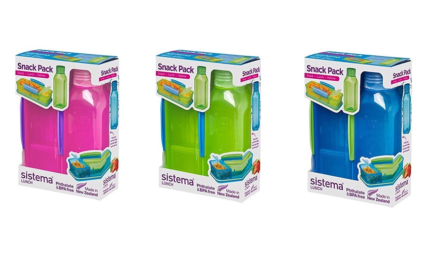 Image 1: Sistema Snack Pack Lunch Box Set