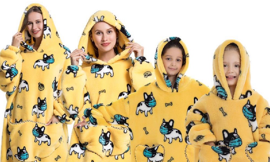 Image 52: Matching Family Snuggle Hooded Blanket