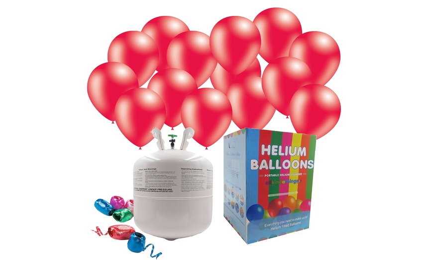 Image 4: Helium Gas Cylinder with Balloons