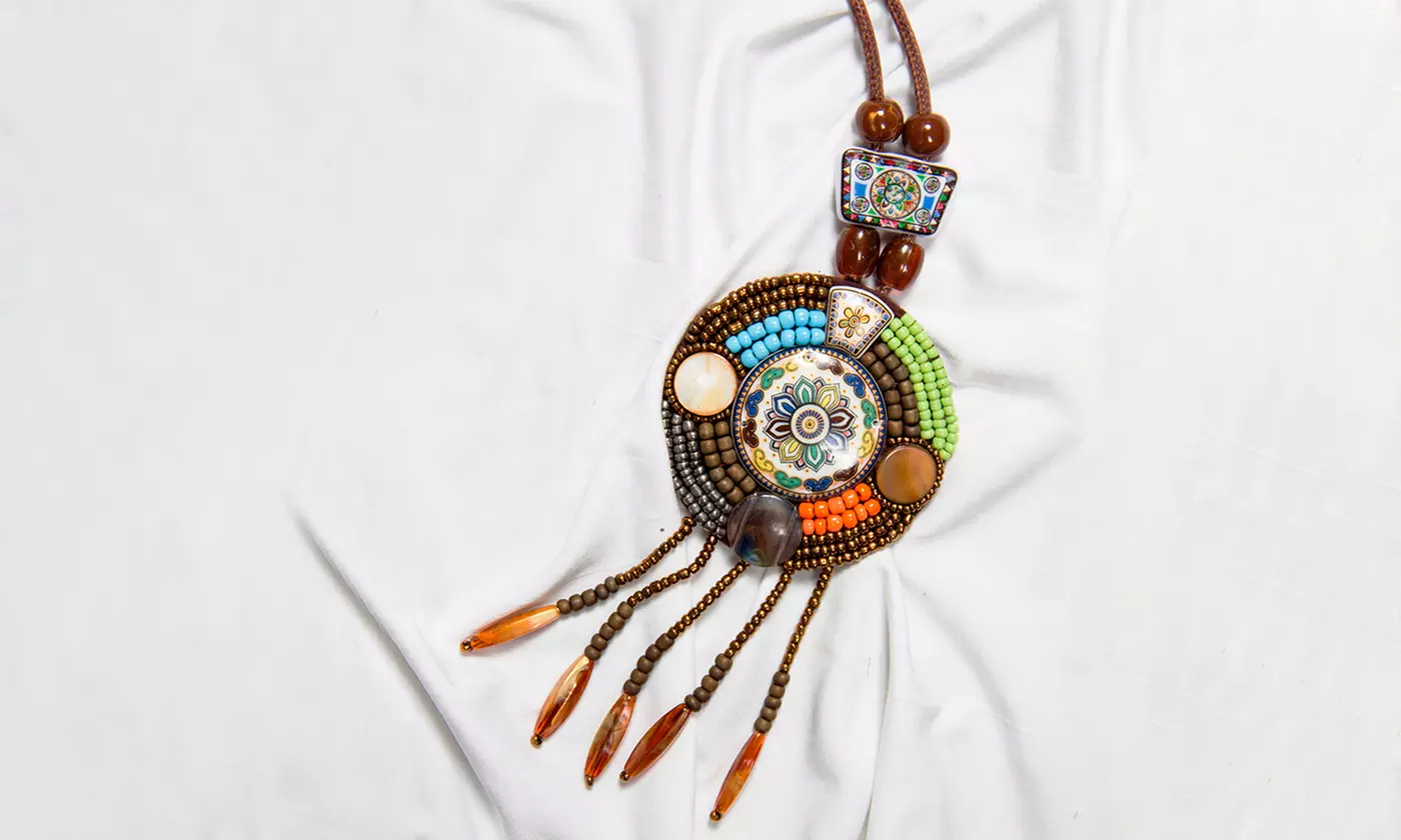 Sweater Dress with Matching Necklace - Second Medium