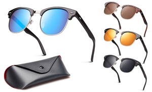 One or Two Pairs of Horn-Rimmed Half-Framed Polarised Sunglasses