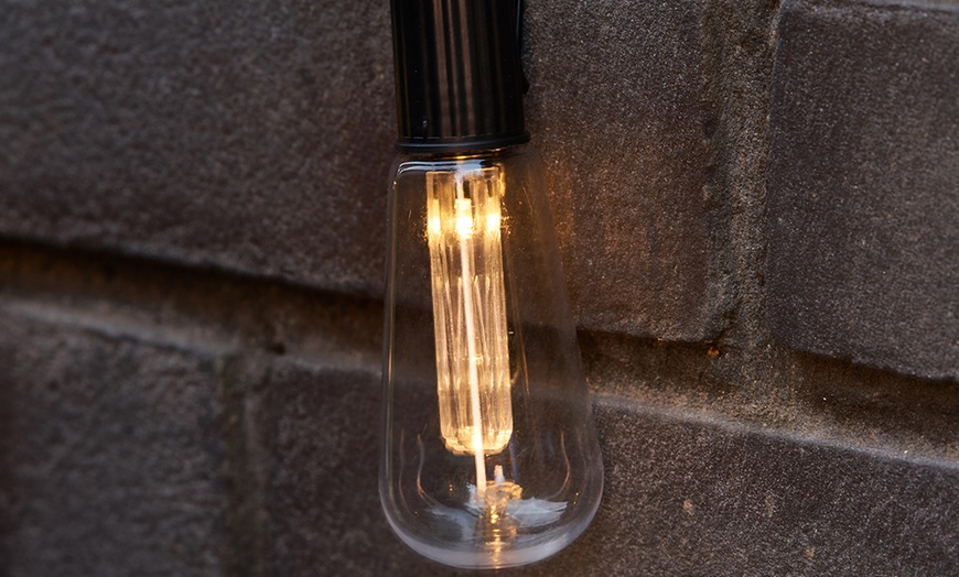 Image 3: 10, 20 or 40 LED Vintage-Style Solar Edison Bulbs