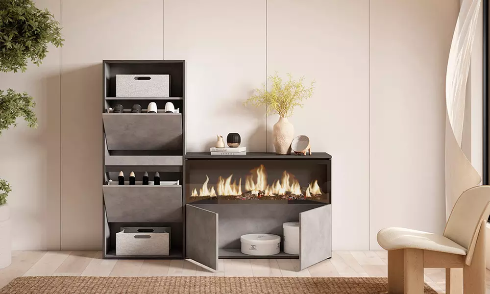 Scarpiera, Credenza, Camino elettrico