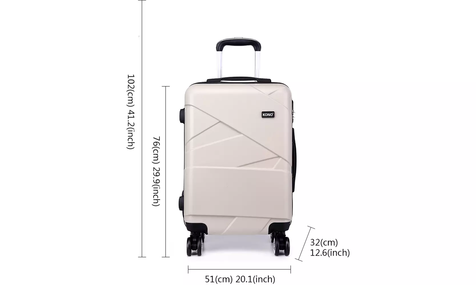 1x oder 3x Einzel- oder dreiteiliges Hartschalenkoffer-Set