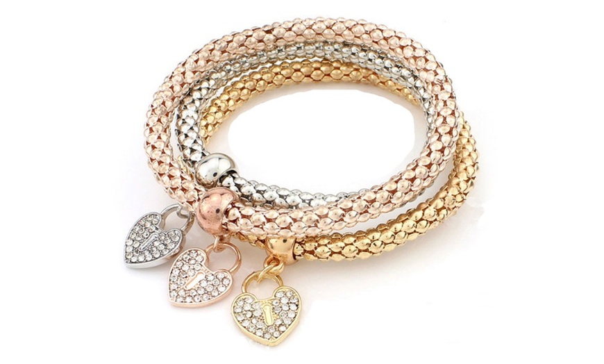 Image 3: Triple Charm Bracelets