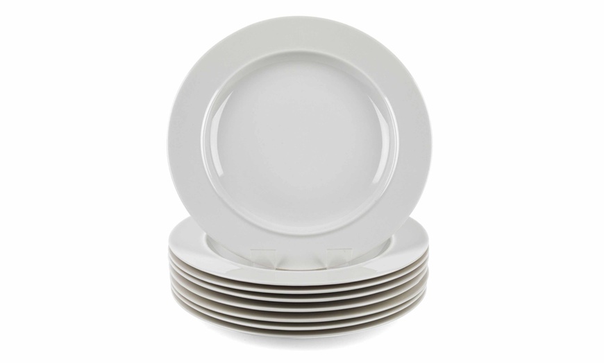 Image 10: Alessi Porcelain Dinner Plates 