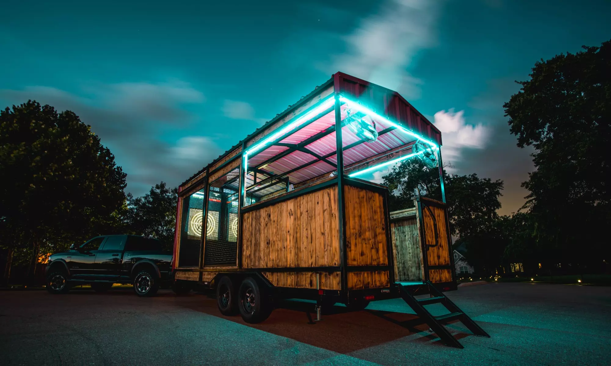 Two or Three Hours of Mobile Axe Throwing Trailer Rental from Action Axe Throwing (Up to 40% off) - Primary Image