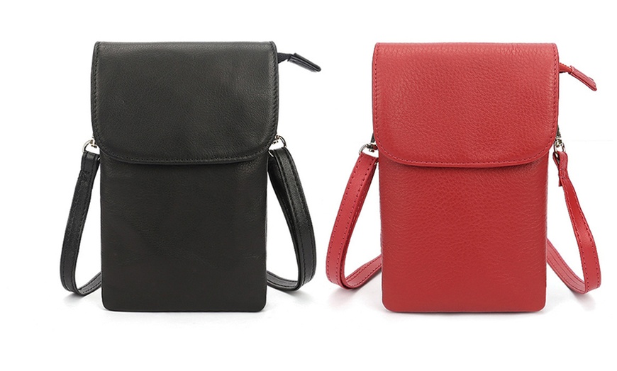 Image 7: Women's PU Leather Phone Bag