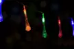 1x oder 2x wasserfeste LED-Solarlichter in Regentropfen-Form in Weiß oder/und mehreren Farben - Second Medium