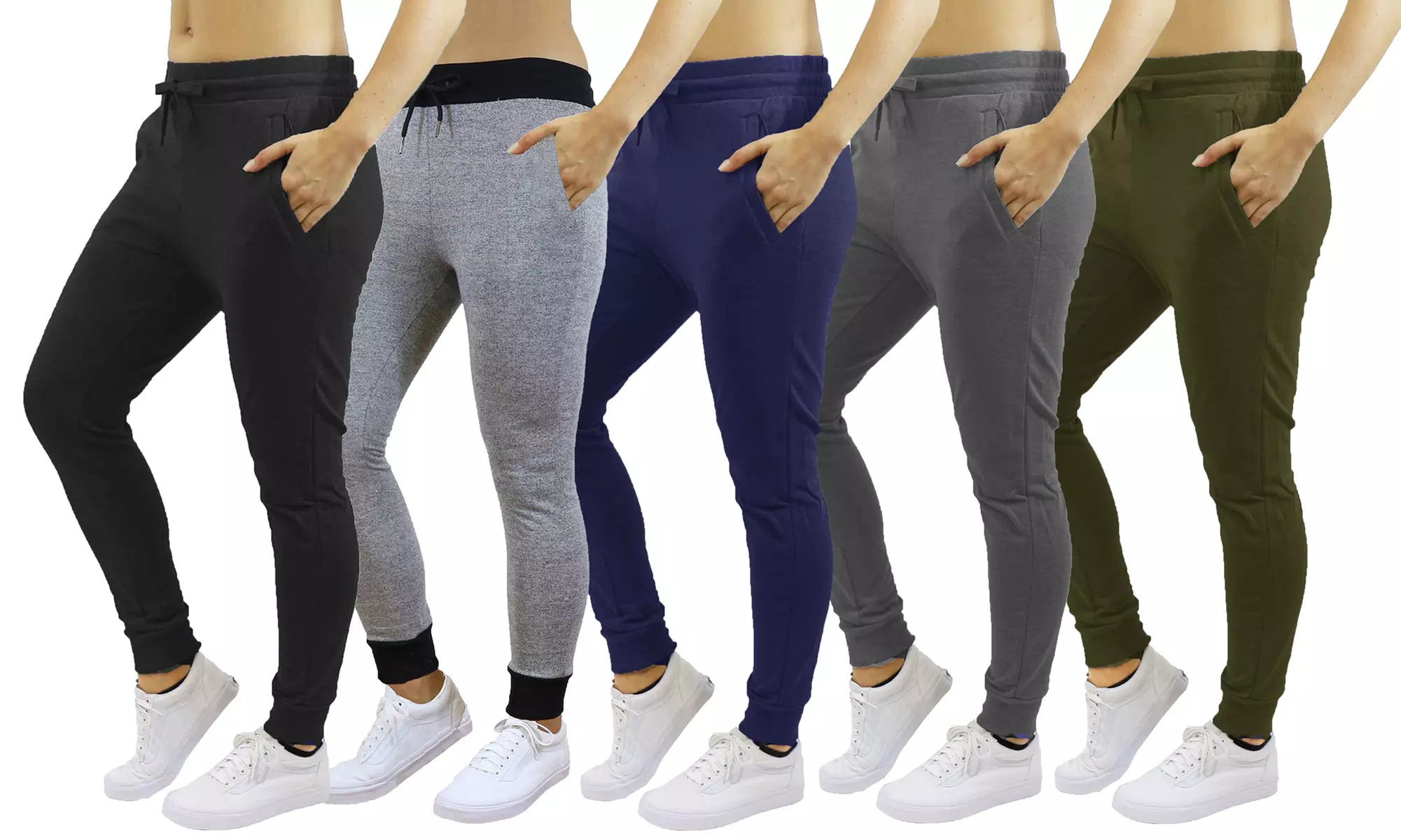 2-Pack Women’s French Terry Joggers. Plus Sizes Available. - Primary Image