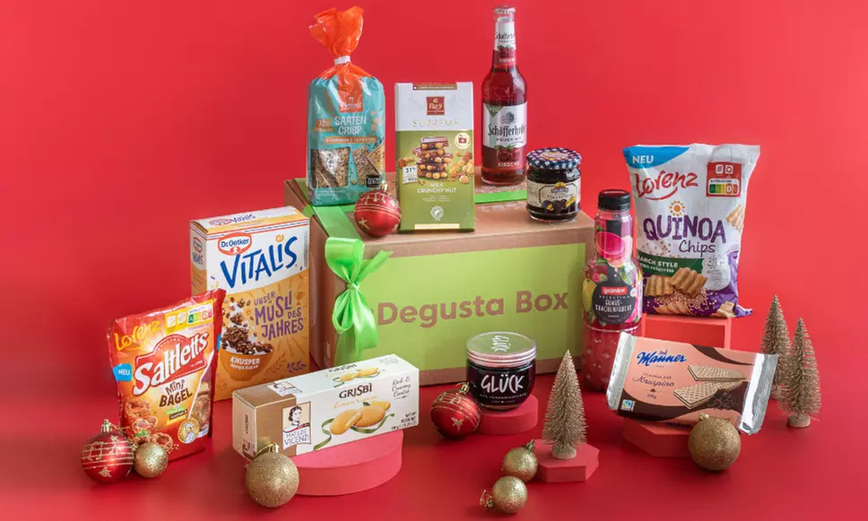 Degusta Überraschungsbox mit 10-15 ausgewählten Marken-Lebensmitteln inkl. Versand (bis zu 41% sparen) - Second Medium