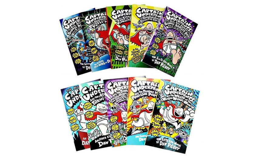 Image 3: Captain Underpants 10-Book Set