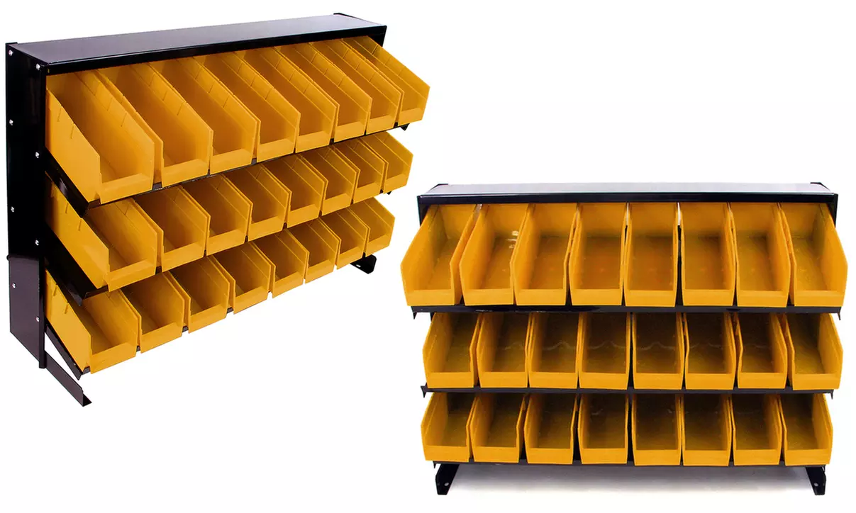 Stalwart 24-Bin Storage Rack Tray - Primary Image