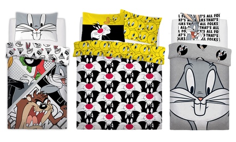 Set de funda de edredón y funda de almohada Looney Tunes