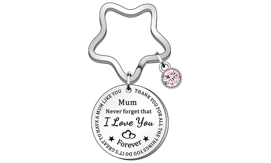 Image 1: One or Two Mum I Love You Charm Keychains