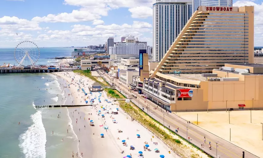 Beachfront on the Atlantic City Boardwalk