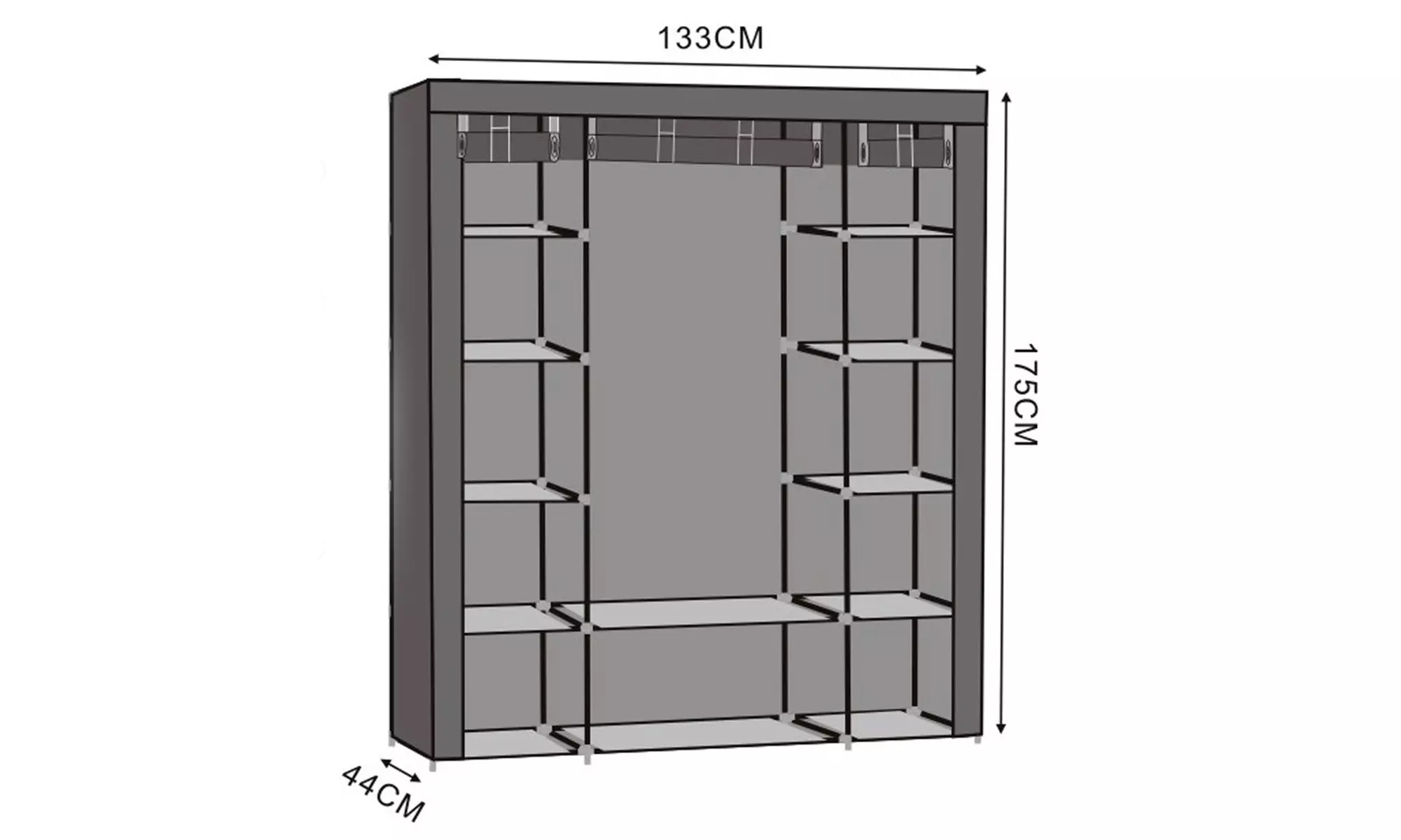 Armoire portable de rangement de la marque Herzberg