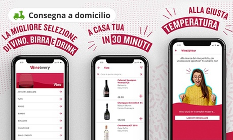 Buono sconto fino a 50 € valido per acquisti sul sito Winelivery.com