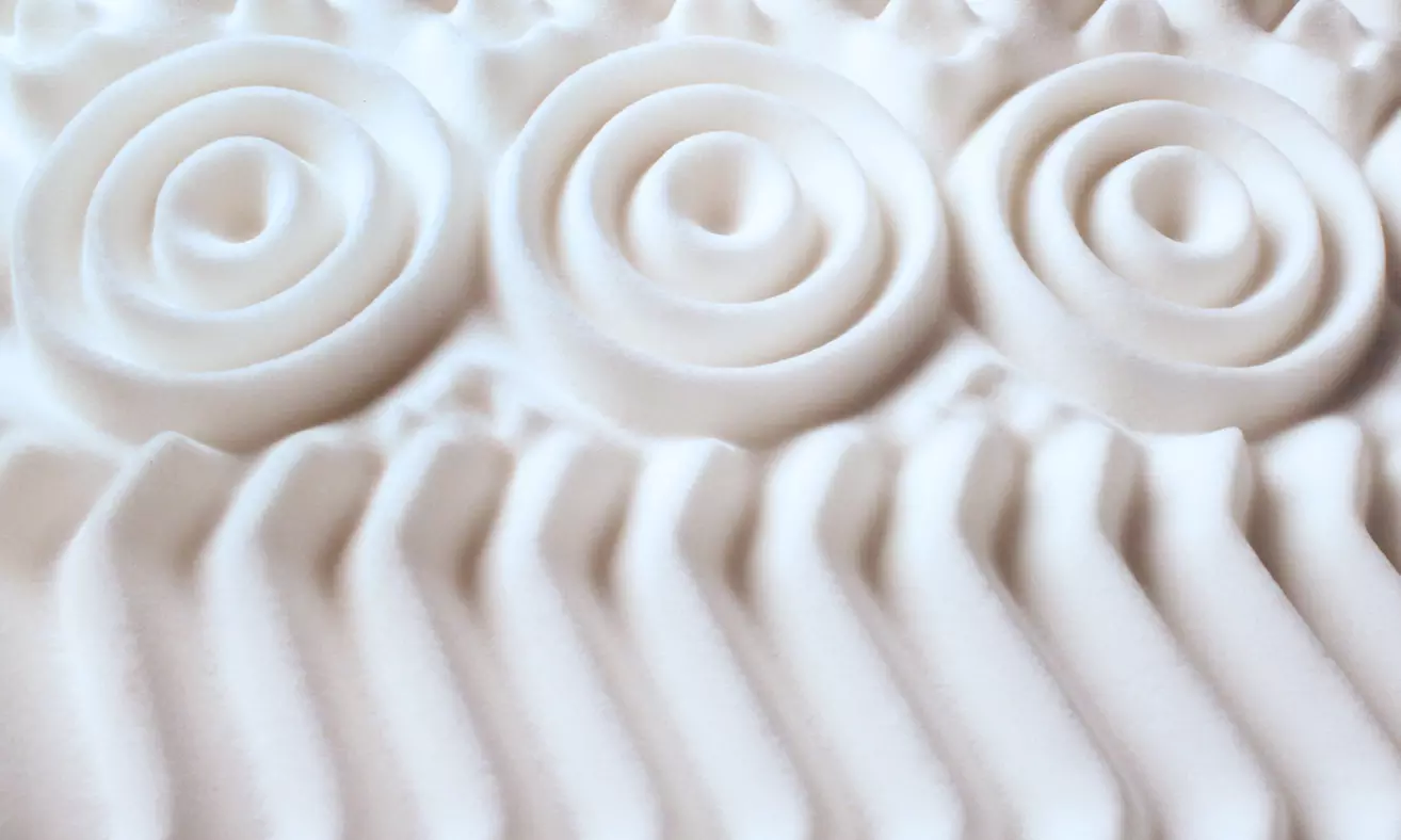 Surmatelas "Cambridge" à mémoire de forme, ultra résiliente, anti
acariens, antibactérien et anti-moisissures, Sampur - Second Medium