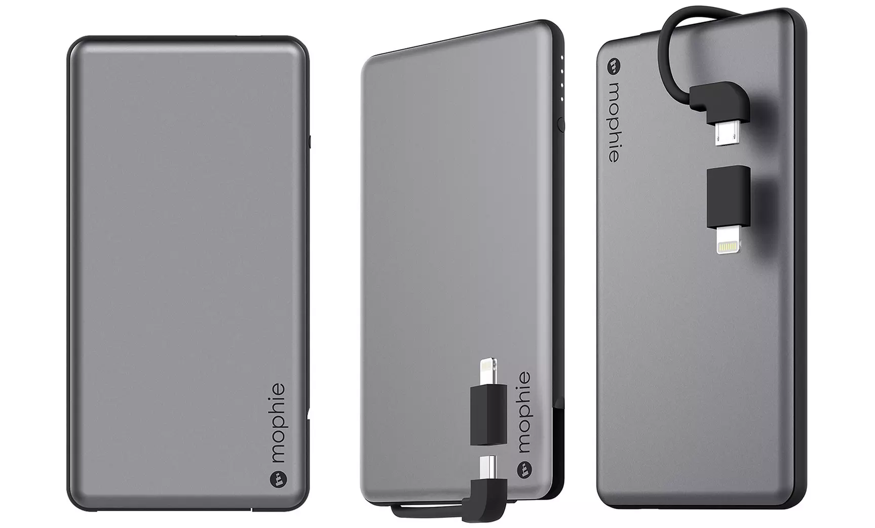 mophie 4,000 mAh Portable Charger with Built-In Micro USB and Lightning Switch-Tip Charging Cable - Primary Image