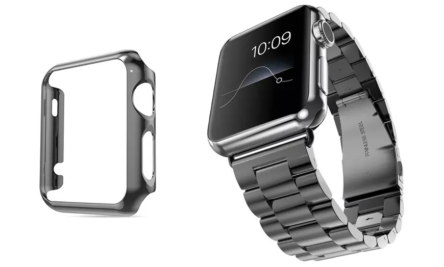 Image 4: Roestvrijstalen armband voor Apple Watch