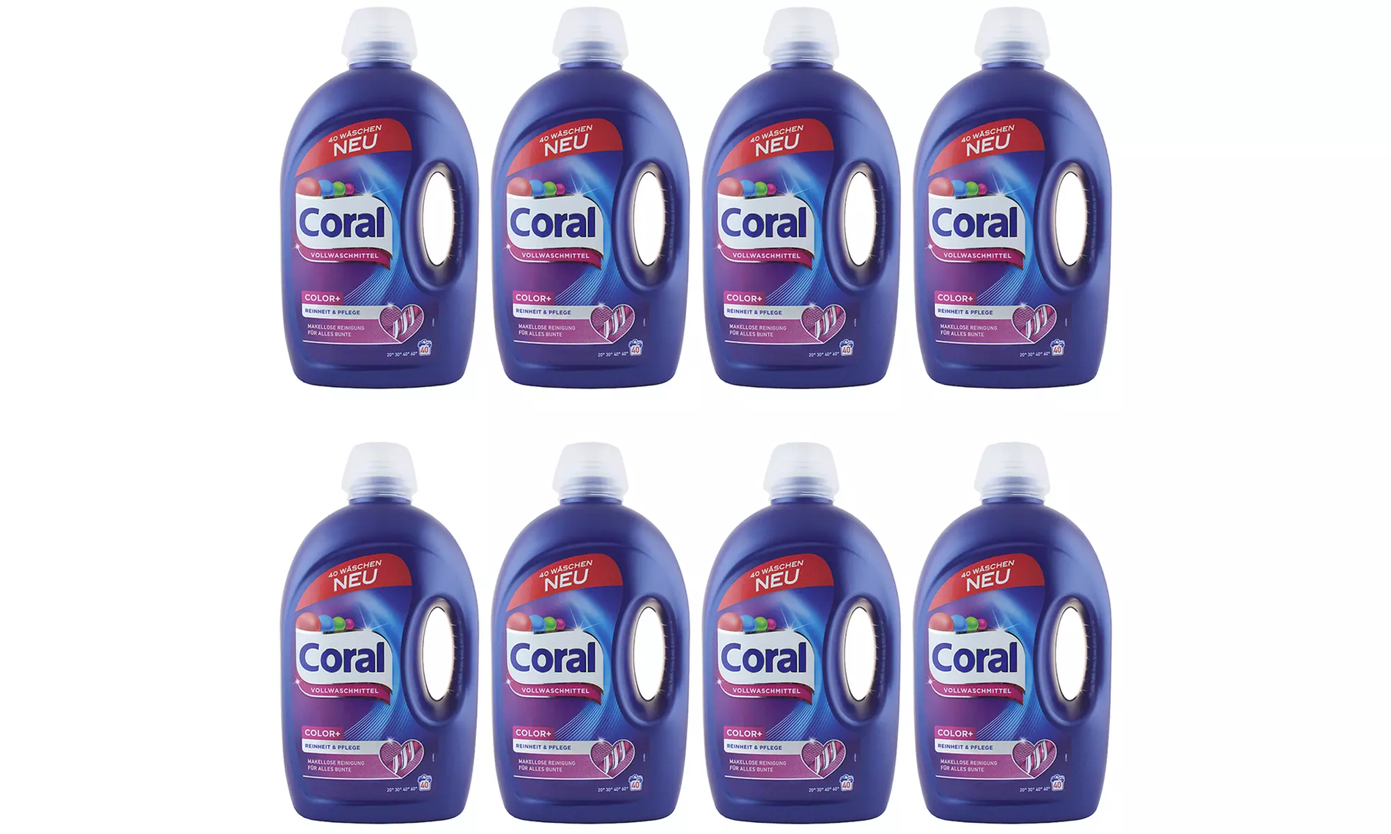 4x oder 8x 2,8 l Coral Vollwaschmittel in Color + oder Universal + - Second Medium