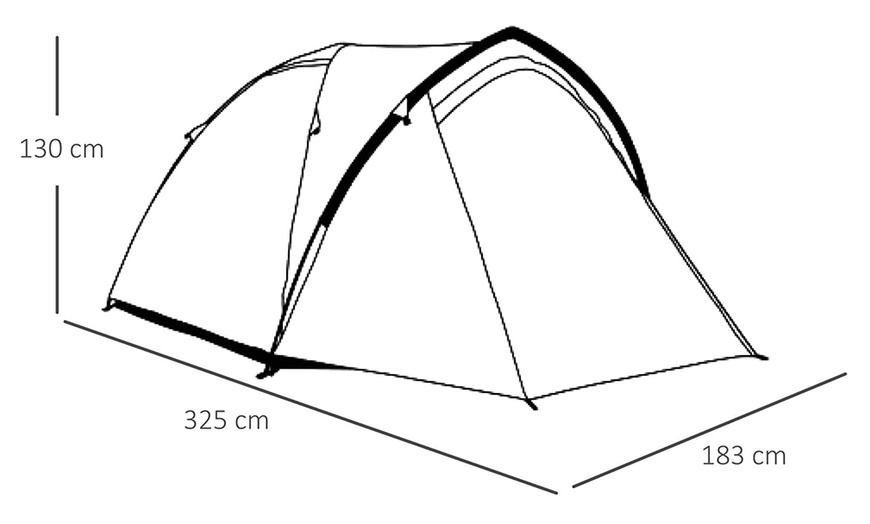 Image 9: Outsunny Camping Tent