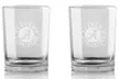 Duck House NCAA 12 Oz. Clear Rock Whiskey Glass Set (2-Pack) - Second Medium