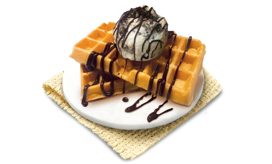 Image 3: Belgian Waffle and Ice Cream