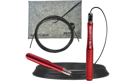 Groupon Unisex Beast Gear Adjustable Aluminium Speed Jump Rope: One