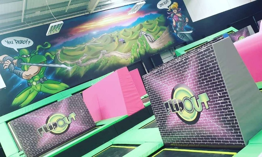 Image 2: Trampoline Park Entry at Flip Out Box Hill