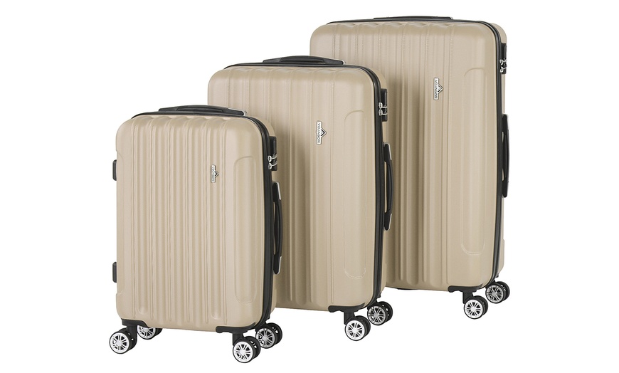 Image 12: 3-Piece Hard Shell Suitcase Set