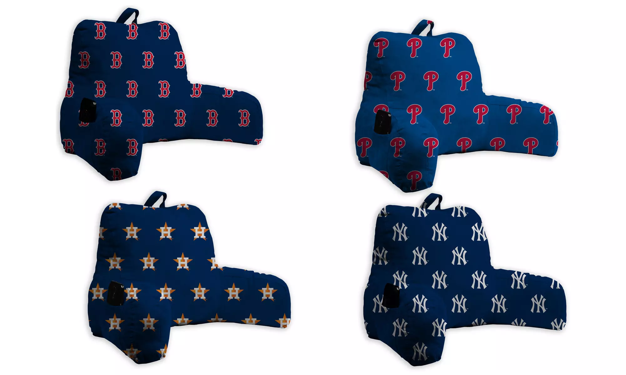 Pegasus Sports MLB-Licensed Repeat Logo Small Backrest Pillow - Primary Image