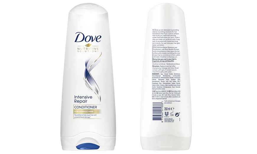 Image 3: Three-Pack of Dove Intensive Repair Conditioner 350ml