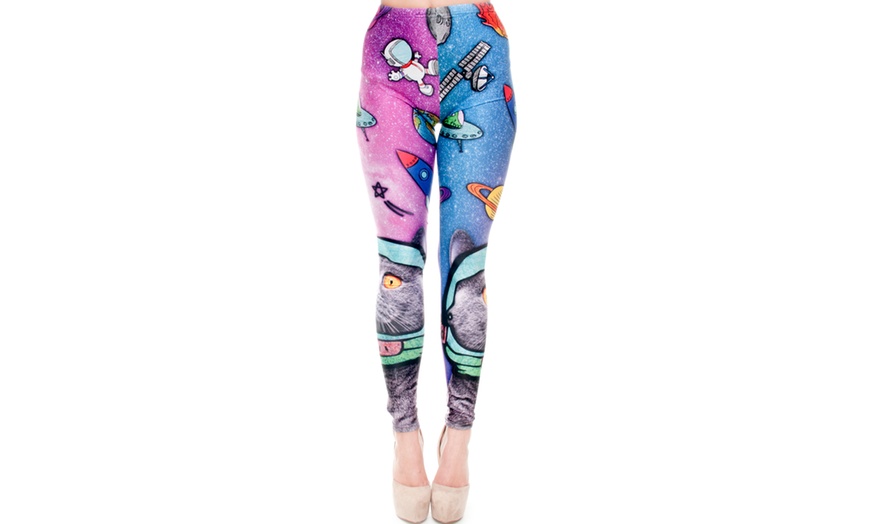 Image 12: Kukubird Novelty Leggings