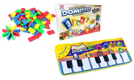 Giochi per bambini: Domino e Tappetino Touch and Play piano