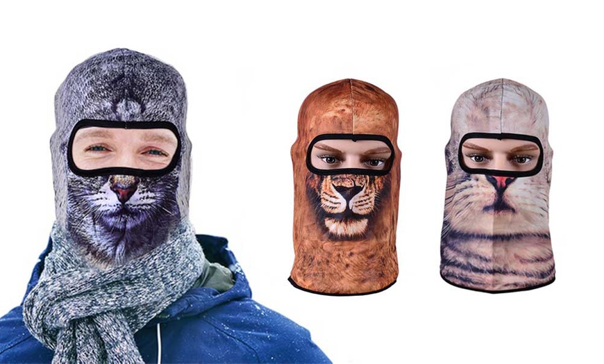 Image 1: Animal Ski Mask
