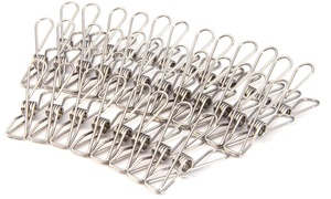 50 or 100 Stainless Steel Clothes Pegs