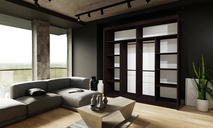 Image 38: Double Mirror Sliding Door Wardrobe