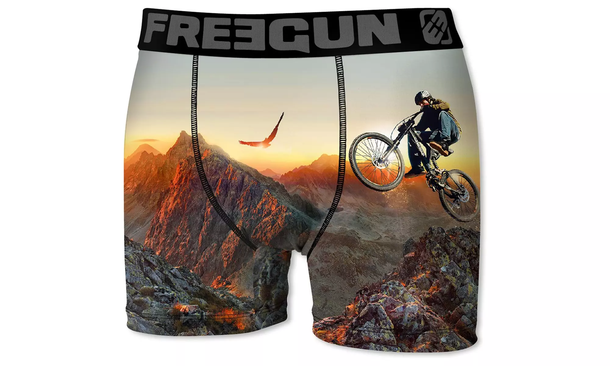 Pack de 5 Boxers de la marque Freegun, collection Street pour Homme - Second Medium