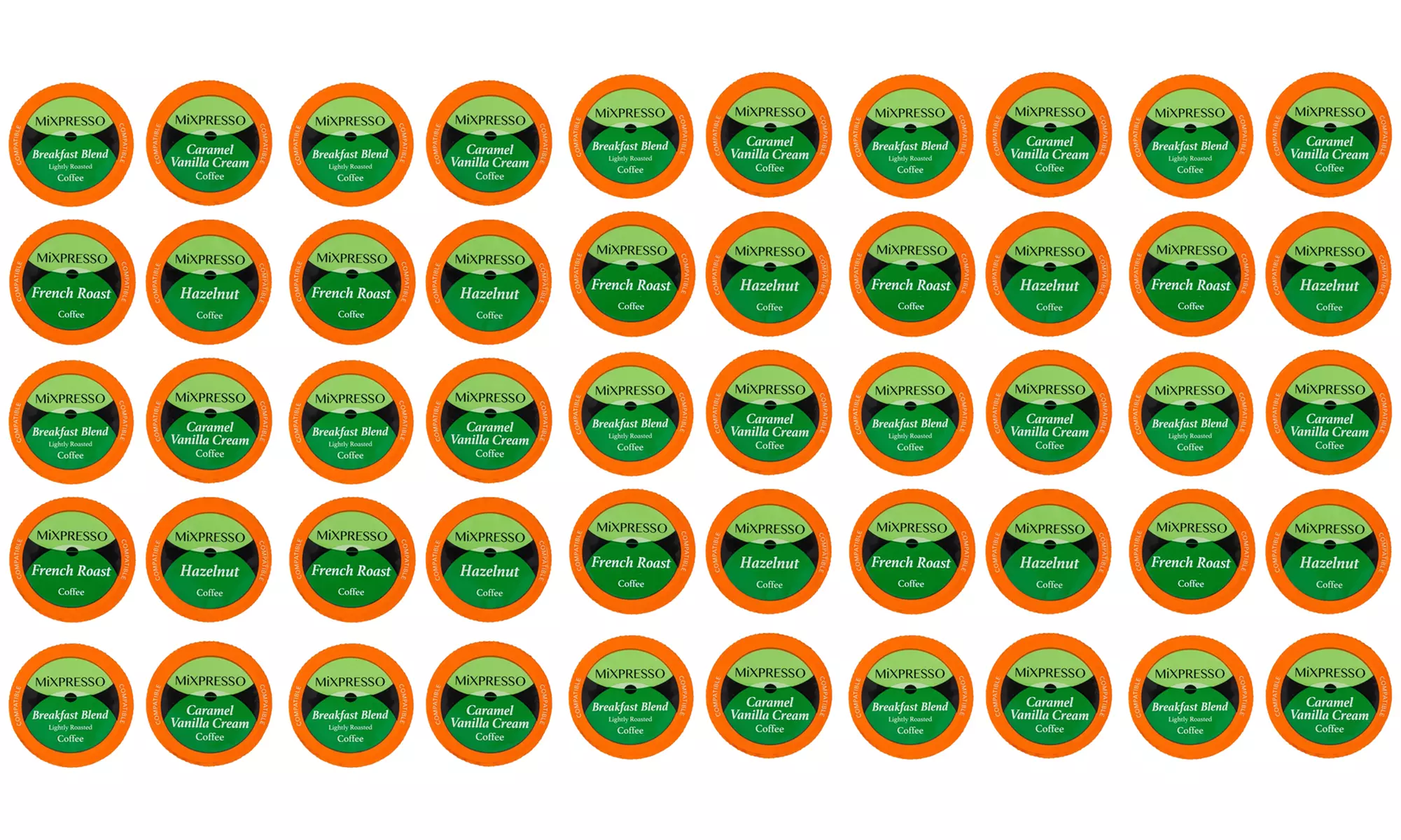 Mixpresso Single-Serve Coffee Pods for Keurig (50-Count) - Primary Image