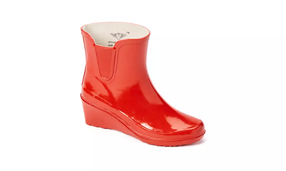 Women's Short Wedge Rain Boots - Second Medium