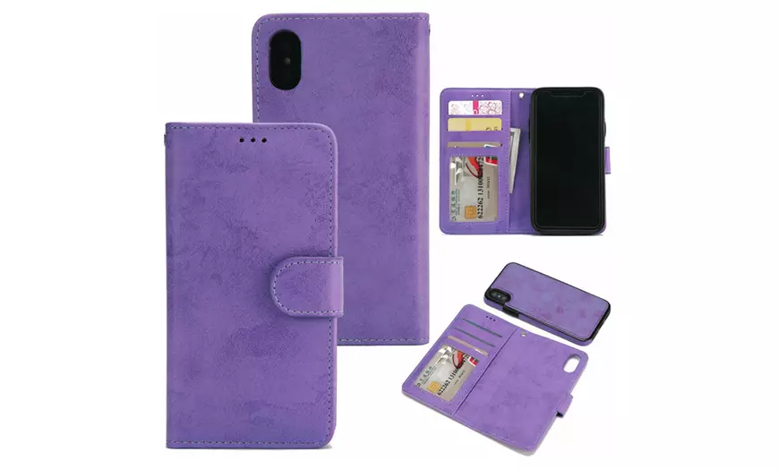 Image 20: Etui pour iPhone en suède PU