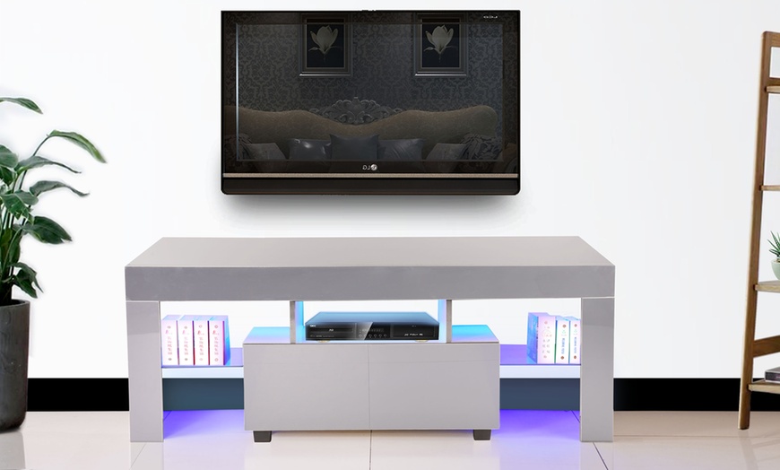 Image 9: TV Stand with LED Lights