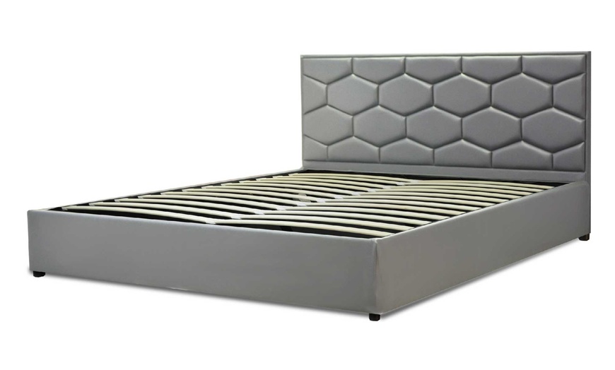 Image 8: Lit coffre Manhattan Simili cuir, matelas ''Cosmos'' en option